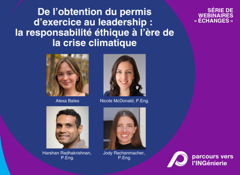 De l’obtention du permis d’exercice au leadership : la responsabilité éthique à l’ère de la crise climatique