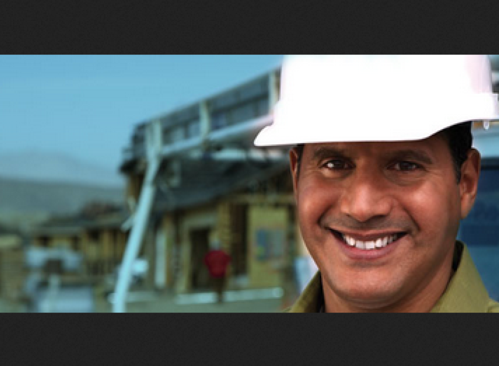 Event graphic featuring smiling engineer