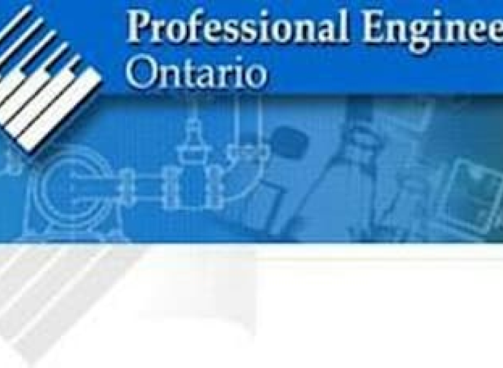Blue graphic with PEO logo